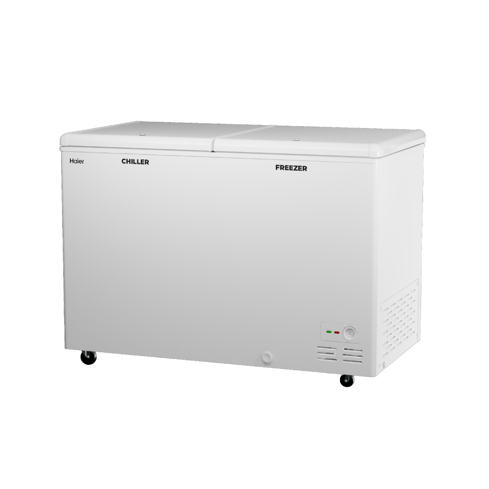 Haier Deep Freezer 550L Combo Chest,  Dual Compartment (White)